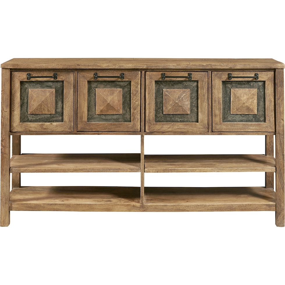 cate dark brown console table   
