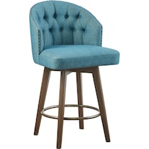 caterina blue counter height stool   