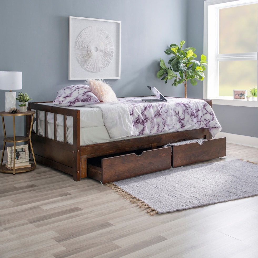 cayden dark brown daybed   