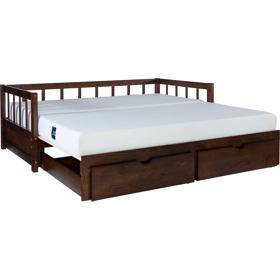 cayden dark brown twin bed   