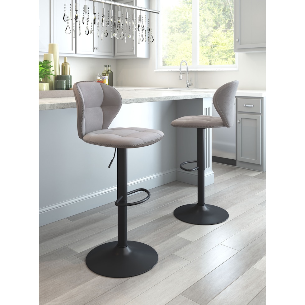 cecil gray bar stool   