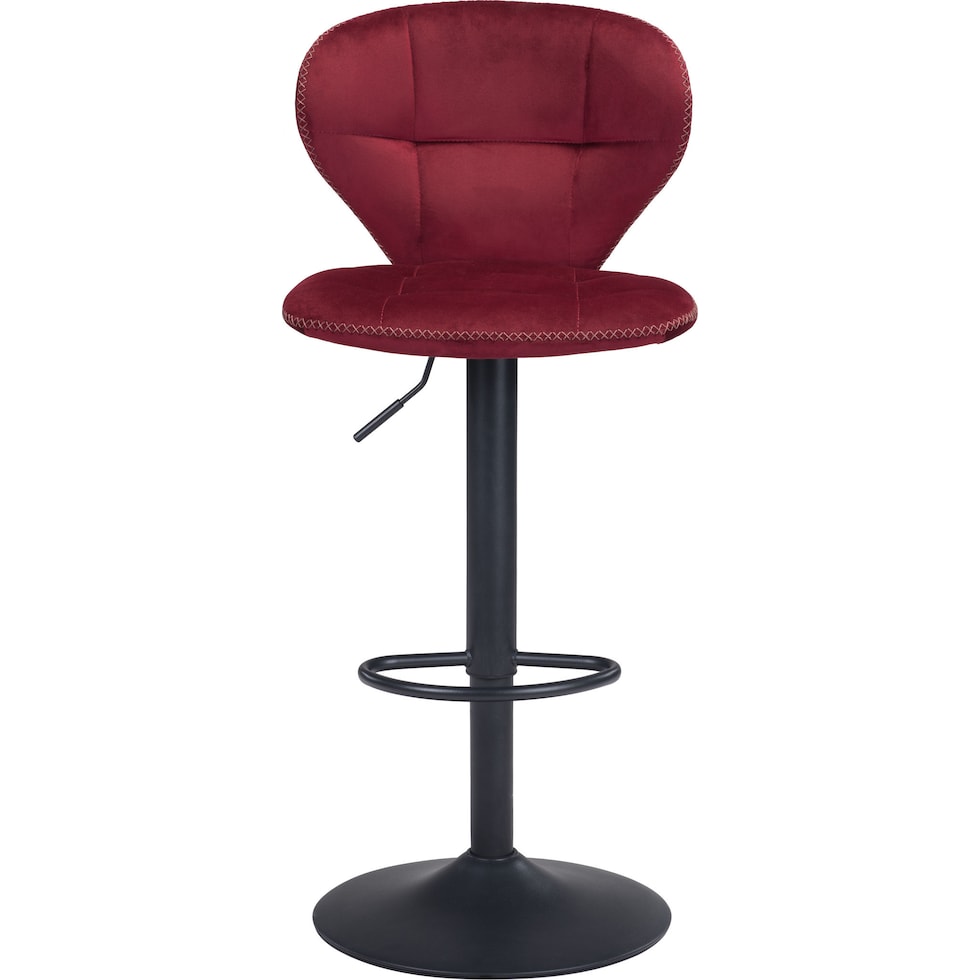 cecil red bar stool   