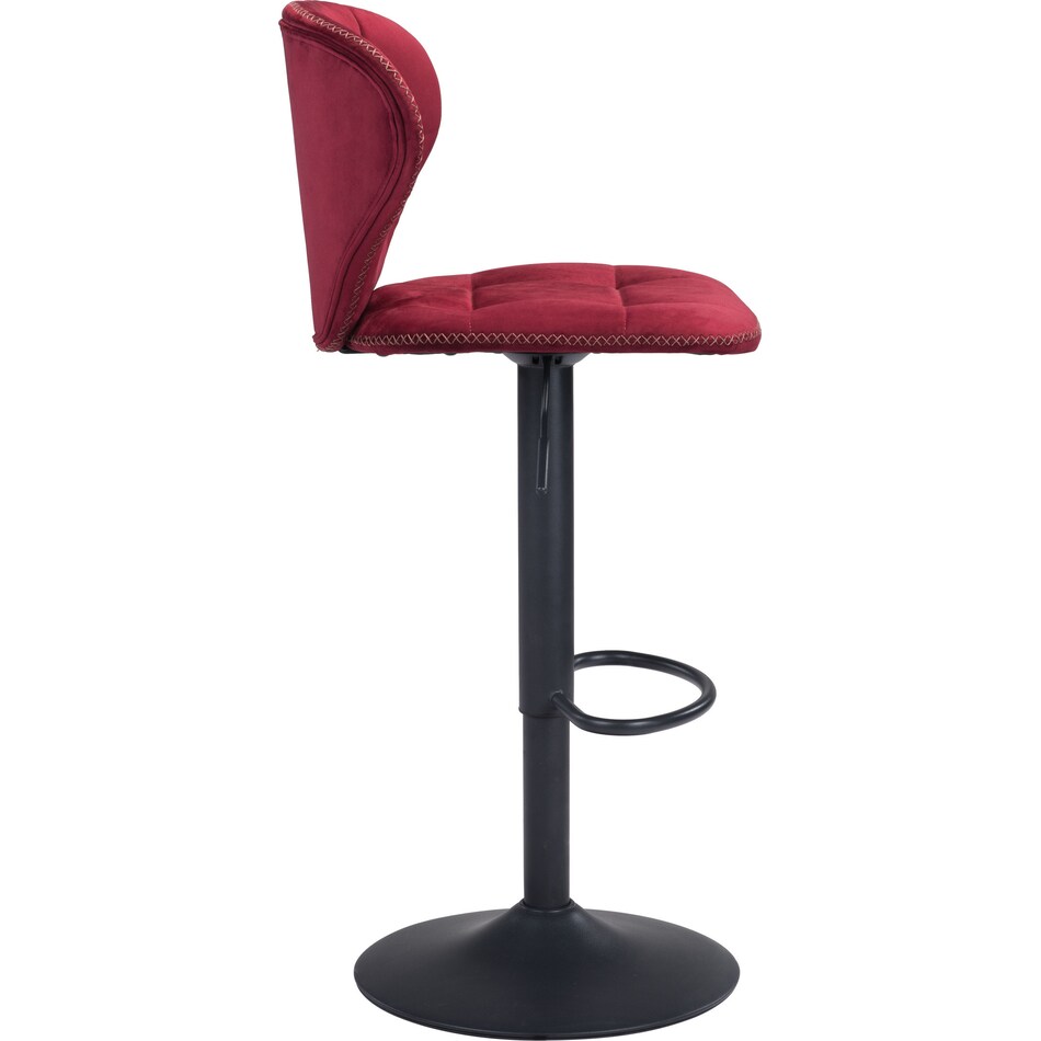 cecil red bar stool   