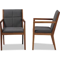 cecilia gray accent chair   