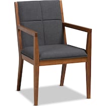 cecilia gray accent chair   