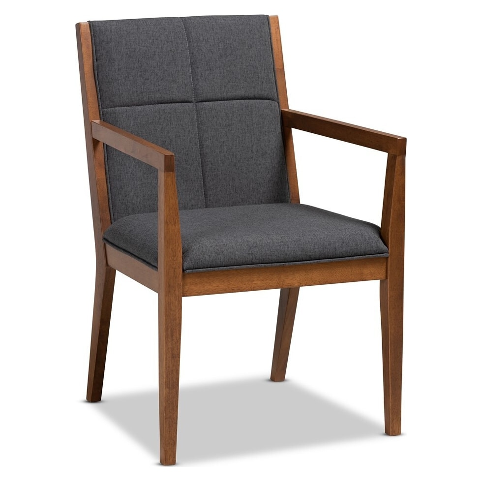 cecilia gray accent chair   