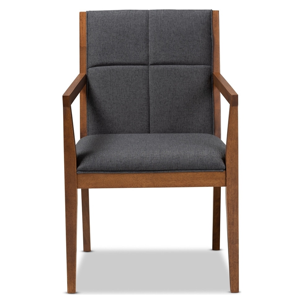 cecilia gray accent chair   