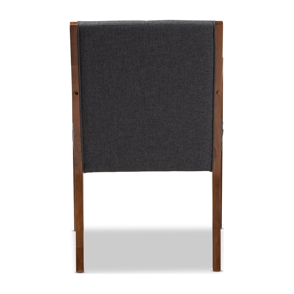 cecilia gray accent chair   