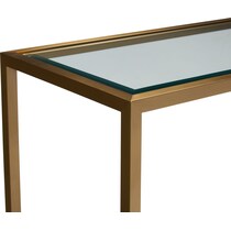 celeste gold sofa table   