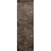 celestial dark brown area rug  x    