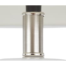 celie stainless white table lamp   