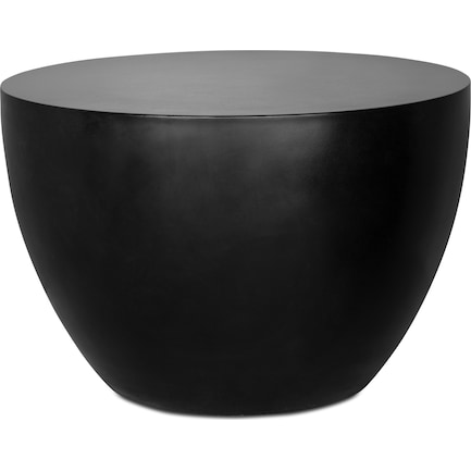 Cetara Indoor/Outdoor Concrete Accent Table - Black