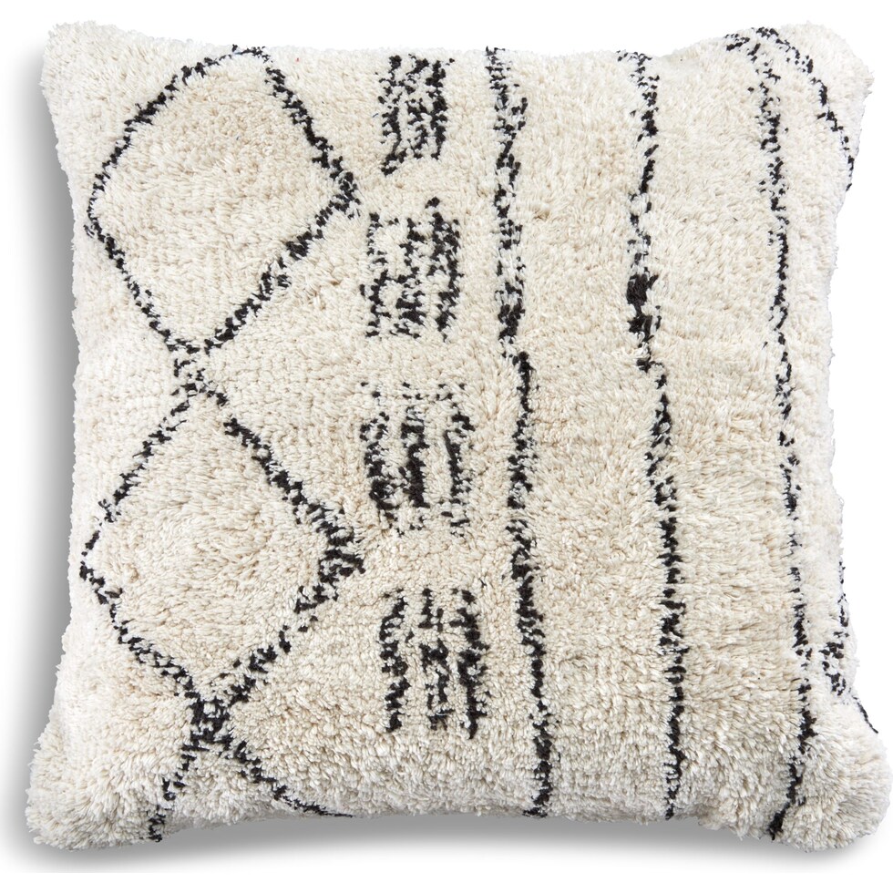 ceto white accent pillow   