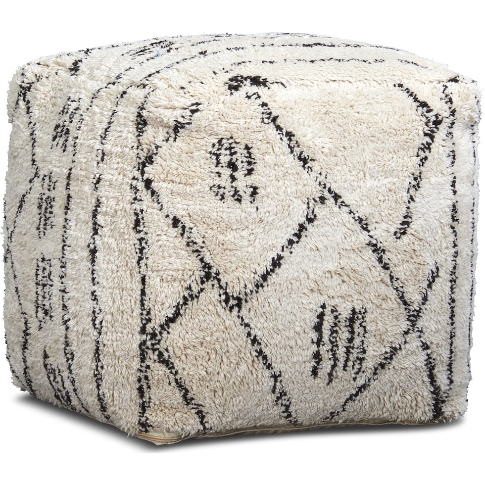 ceto white pouf   