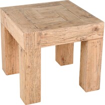 chameau light brown side table   