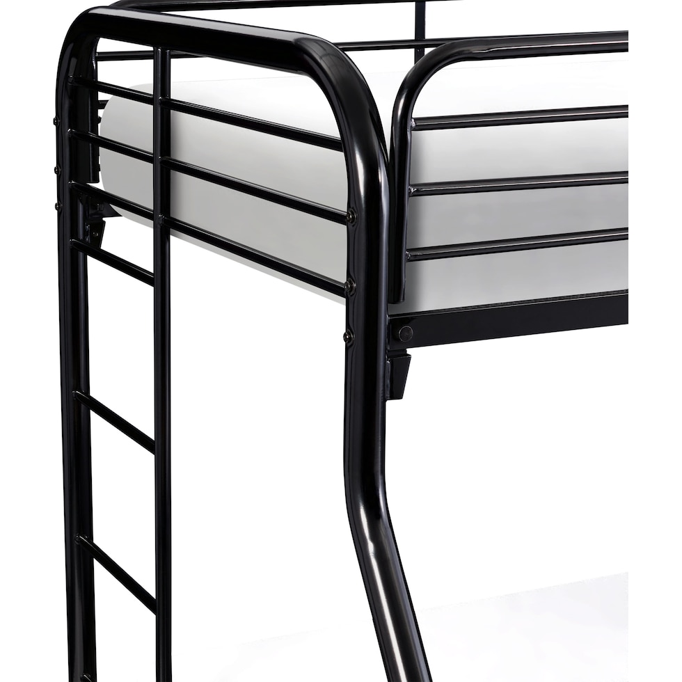 champ black full over full bunk bed   