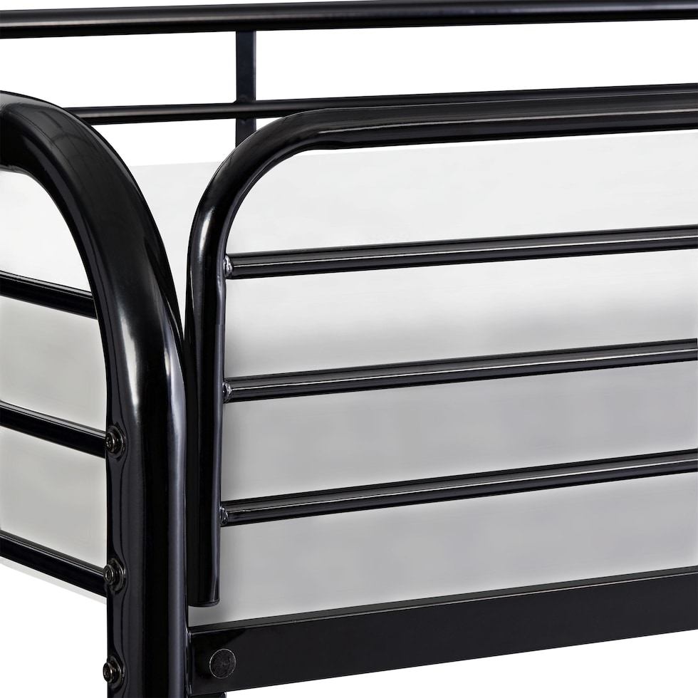 champ black full over full bunk bed   