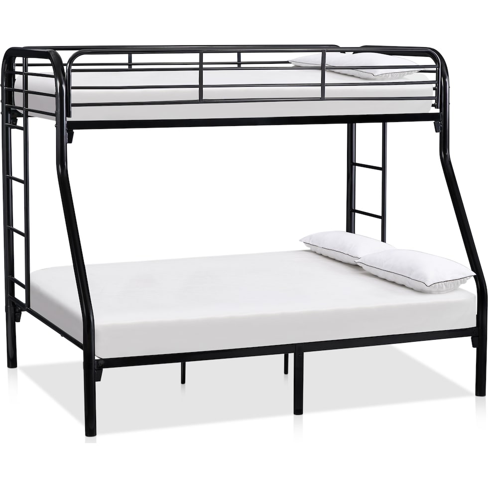 champ black twin over full bunk bed   