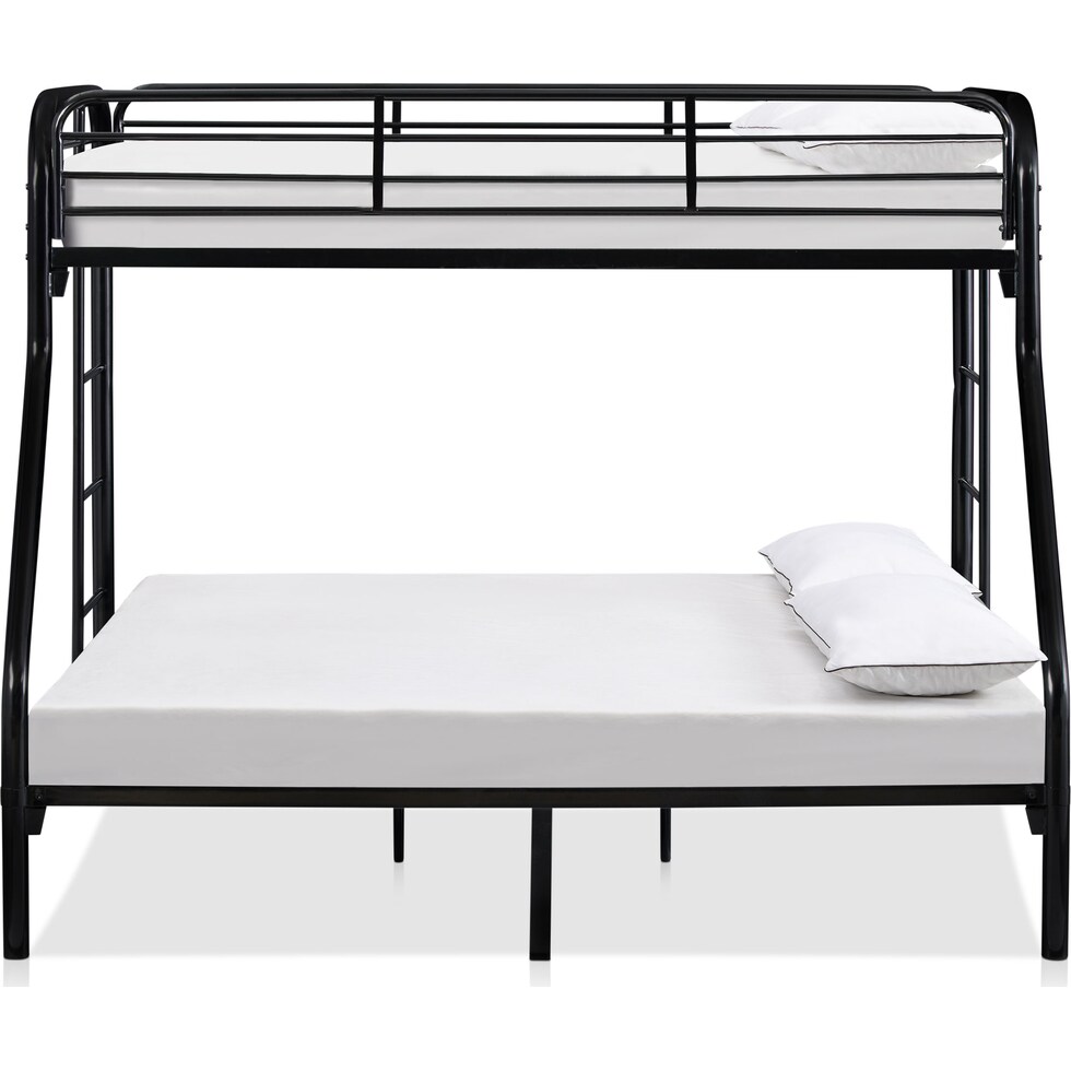 champ black twin over full bunk bed   