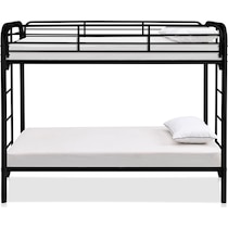 champ black twin over twin bunk bed   