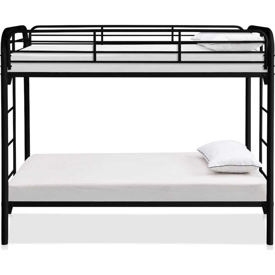 champ black twin over twin bunk bed   