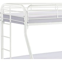 champ white twin over full bunk bed   