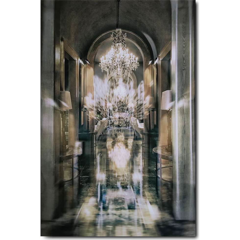 chandelier alley gray wall art   