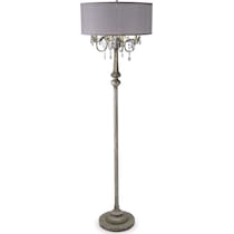 chandelier silver floor lamp   