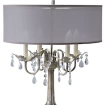 chandelier silver table lamp   