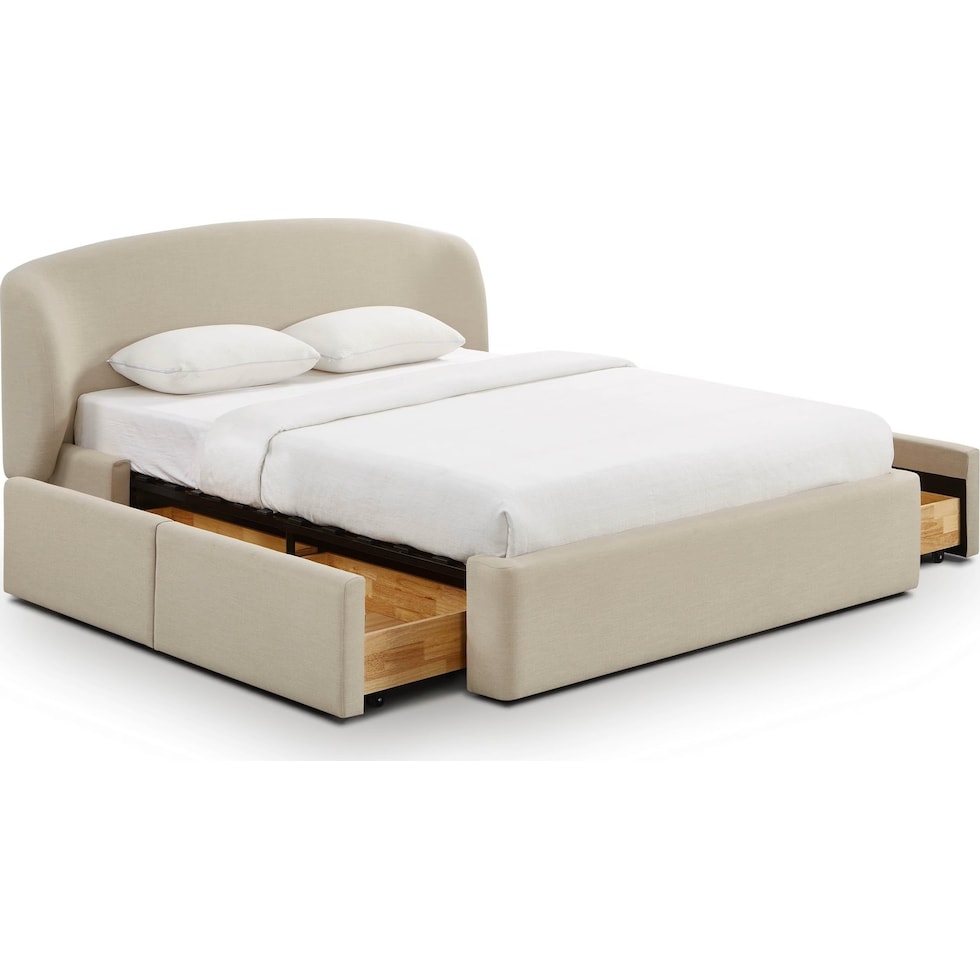 chani white queen bed   
