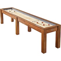 channing light brown gaming table   