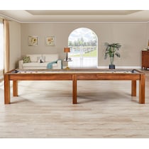 channing light brown gaming table   