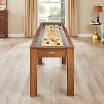 channing light brown gaming table   