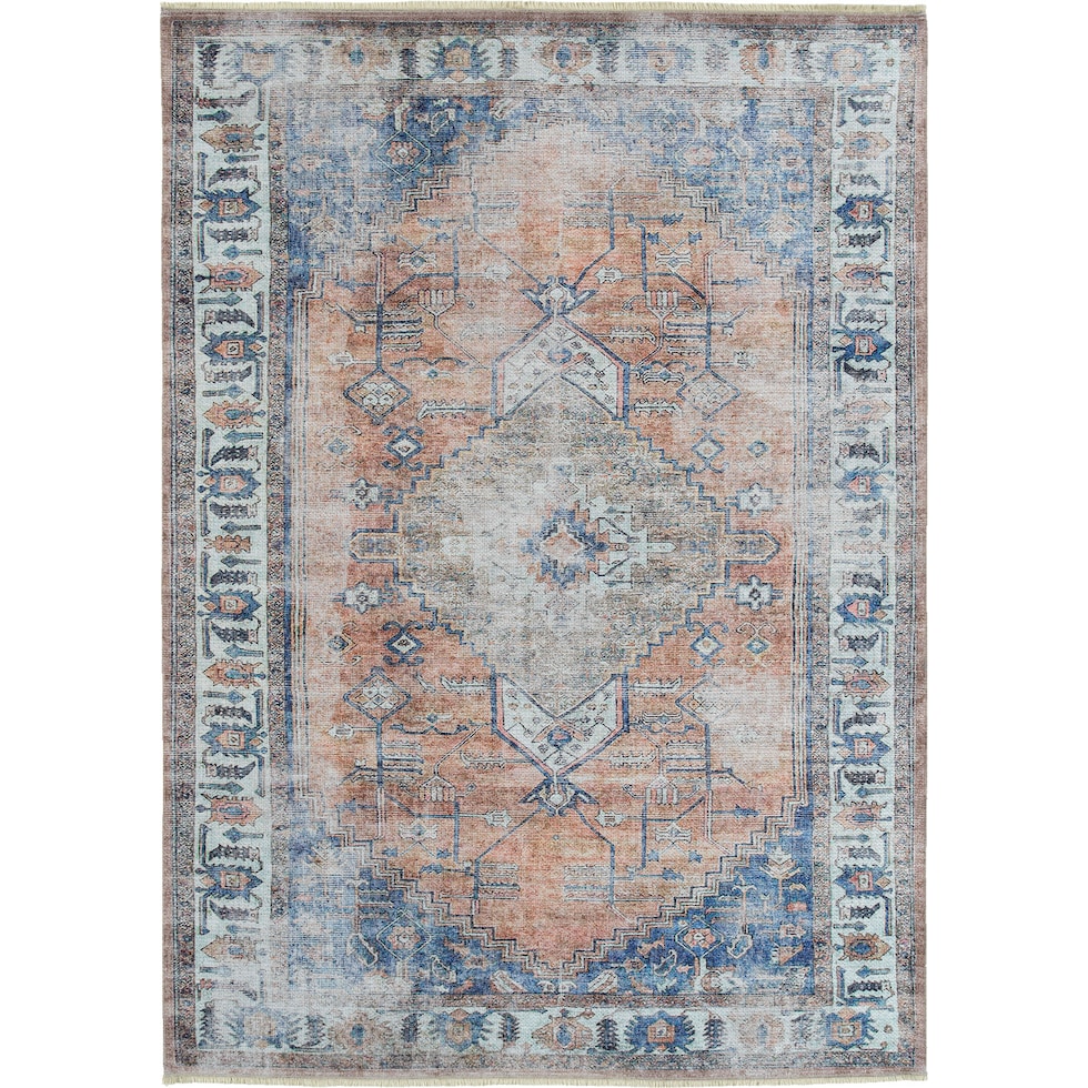 channing multicolor area rug  x    
