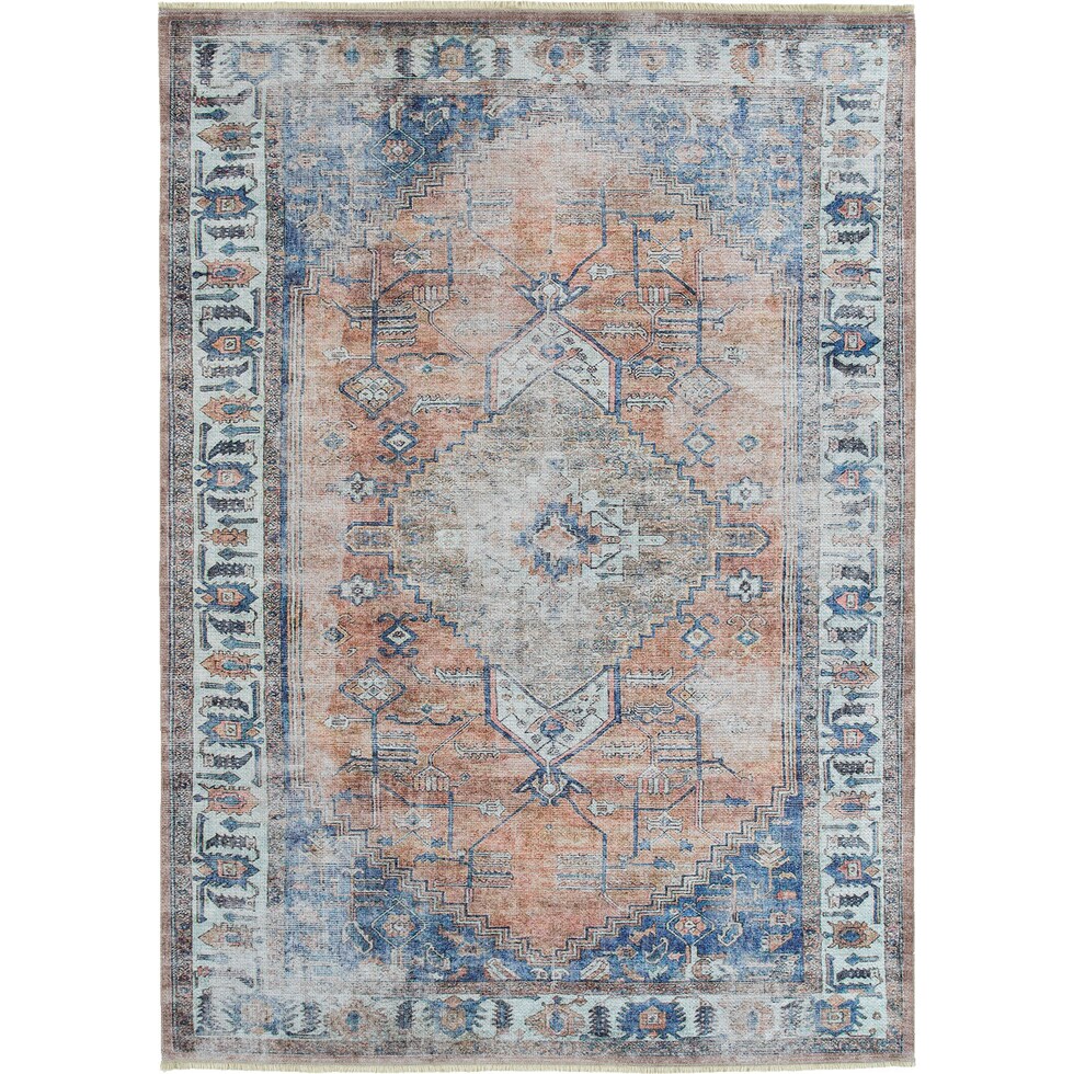 channing multicolor area rug  x    