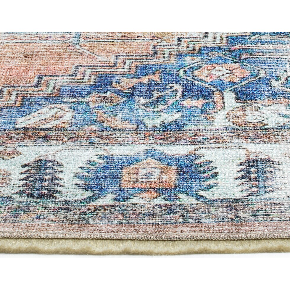 channing multicolor area rug  x    