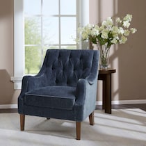 chantal blue accent chair   