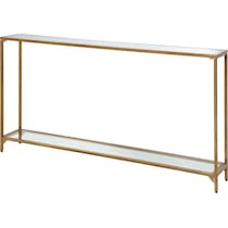 chaplin gold console table   