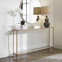 chaplin gold console table   