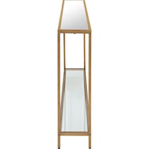 chaplin gold console table   