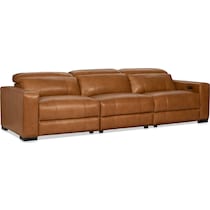 chapman dark brown power reclining sofa   