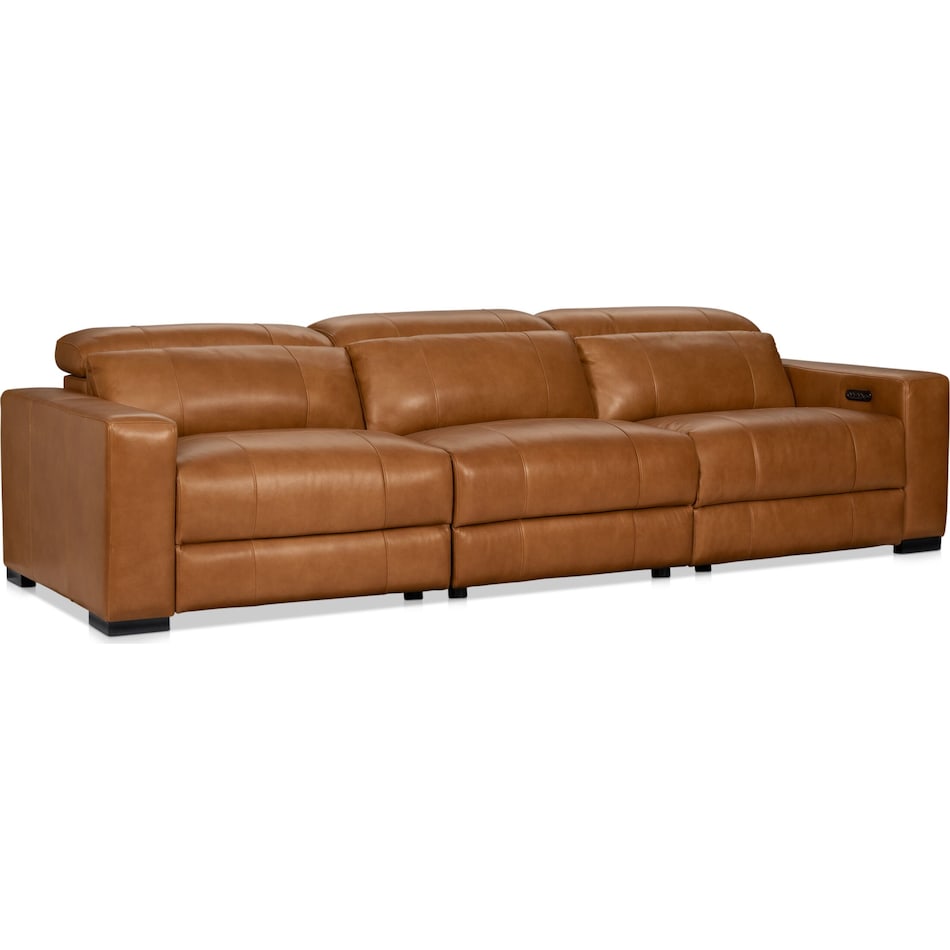 chapman dark brown power reclining sofa   