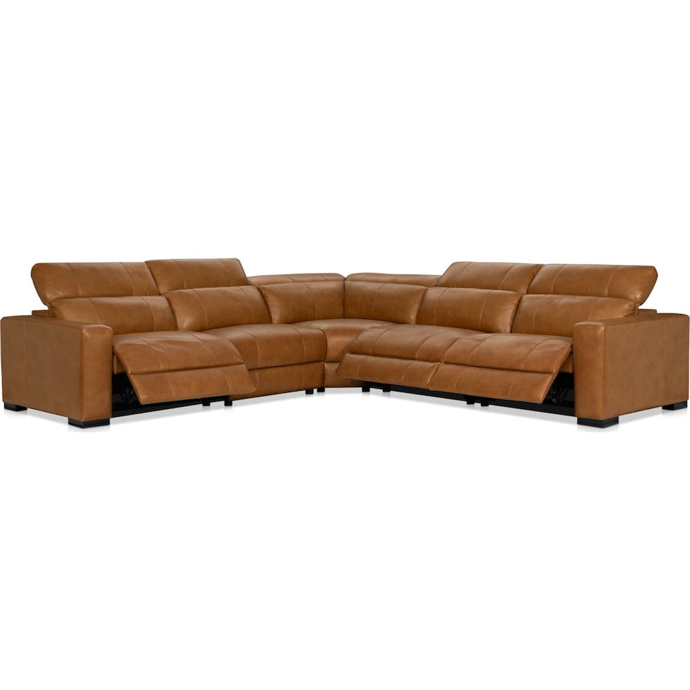 chapman dark brown sectional   