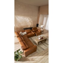 chapman dark brown sectional   