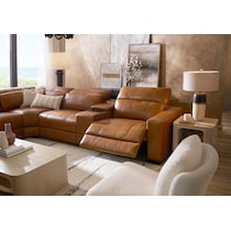 chapman dark brown sectional   
