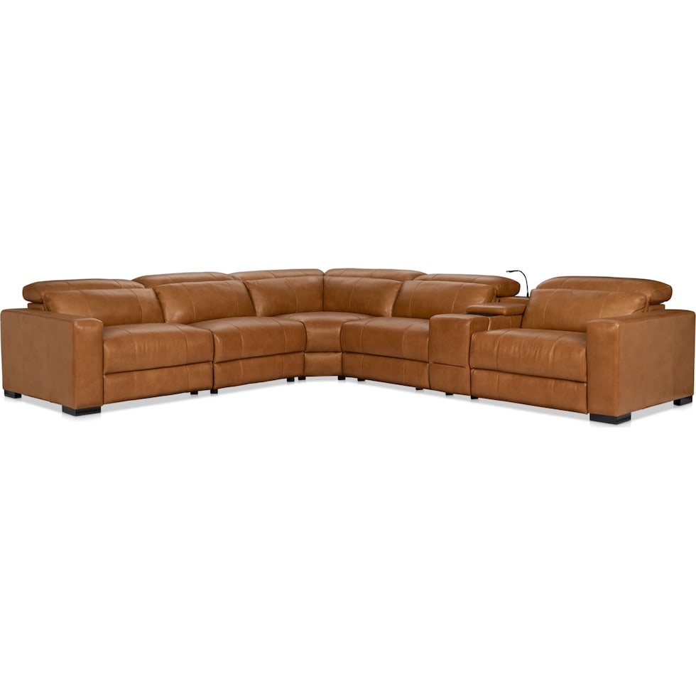 chapman dark brown sectional   