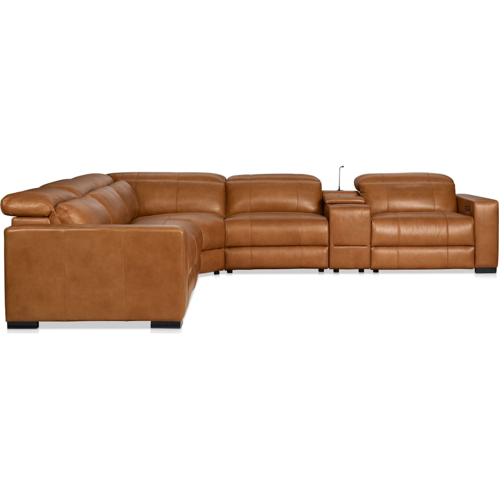 chapman dark brown sectional   