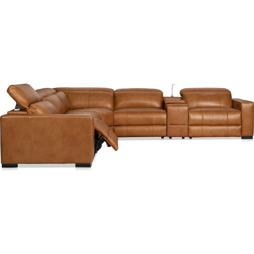 chapman dark brown sectional   