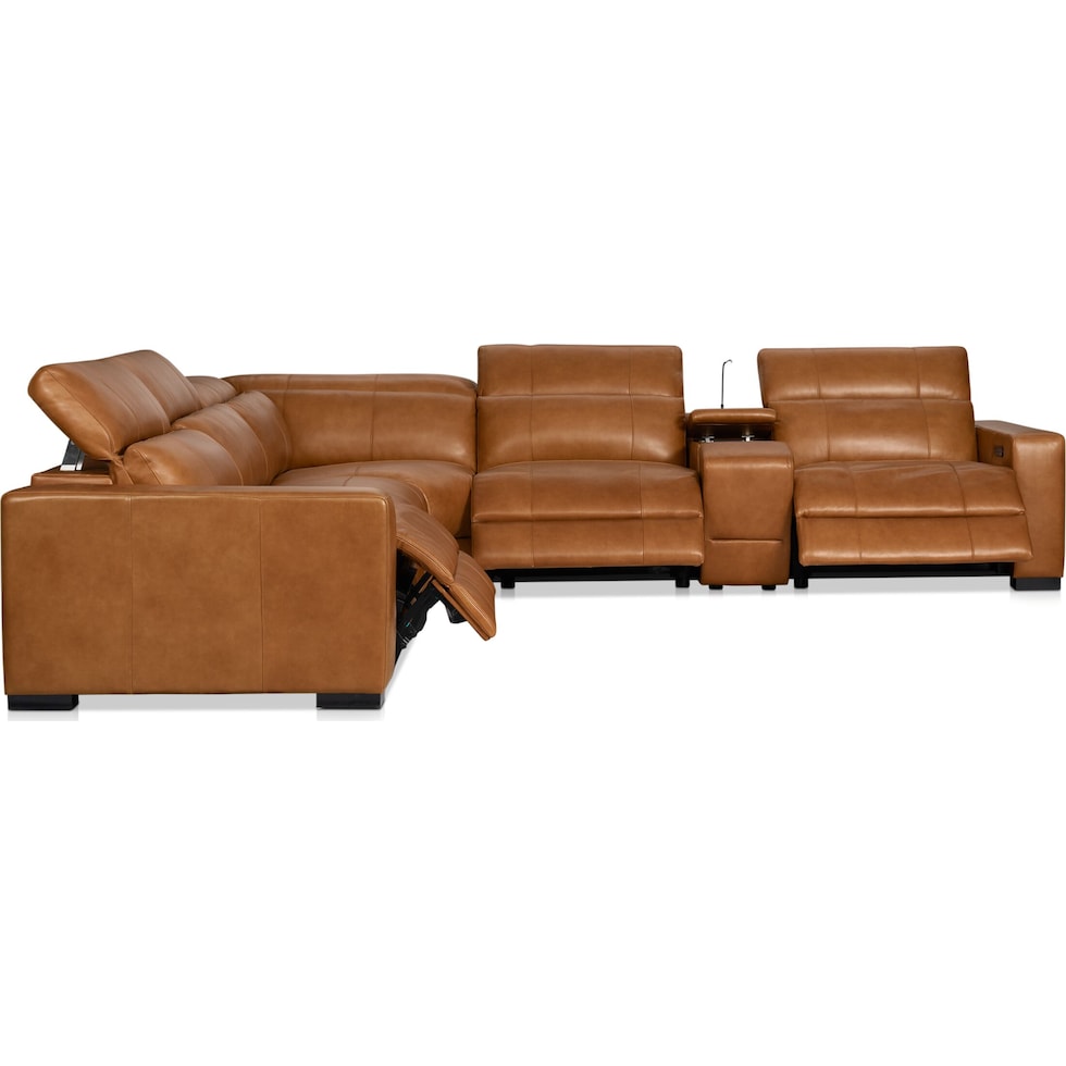 chapman dark brown sectional   