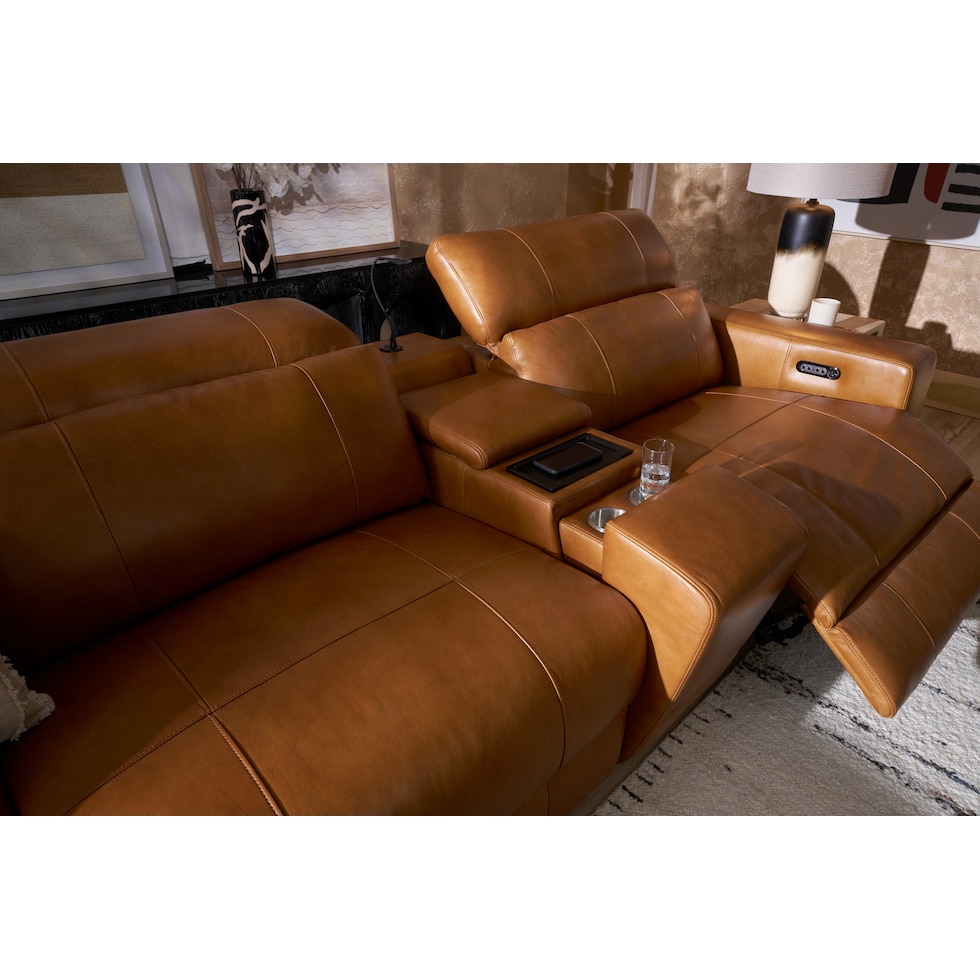 chapman dark brown sectional   